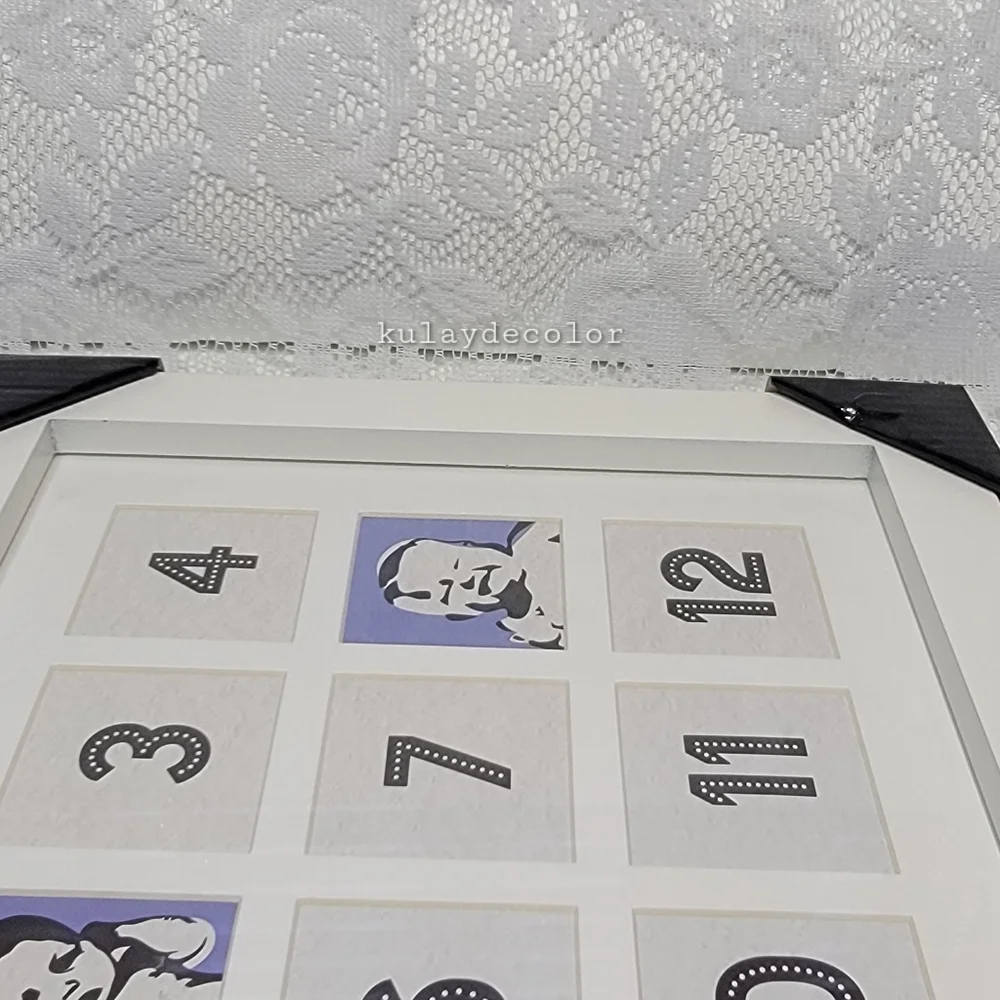 Baby’s First Year Collage Frame 12 Month Photo Display 17.25” x 10” – Brand New